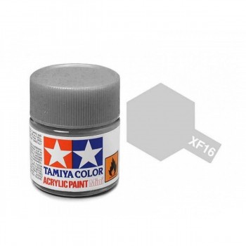 TAMIYA XF-16 ALUMINUM - ACRYLIC PAINT MINI (FLAT) 10ML
